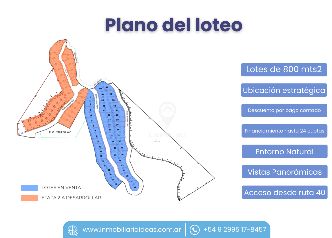 Lotes de 800 mts2 en San Martin de los Andes
