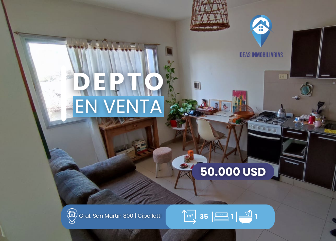 ¡Departamento en el Centro de Cipolletti!