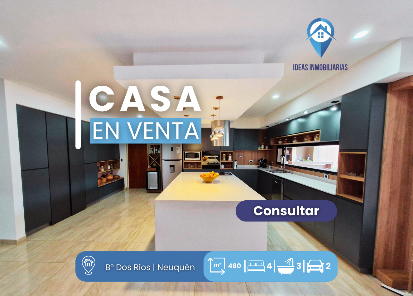 VENTA Exclusiva Casa Gerencial en Barrio Dos Rios, Neuquen