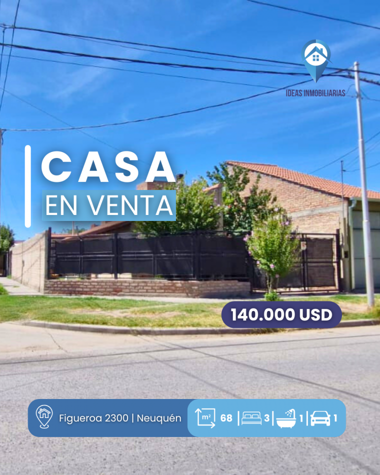 Casa de 3 dormitorios en una sola Planta