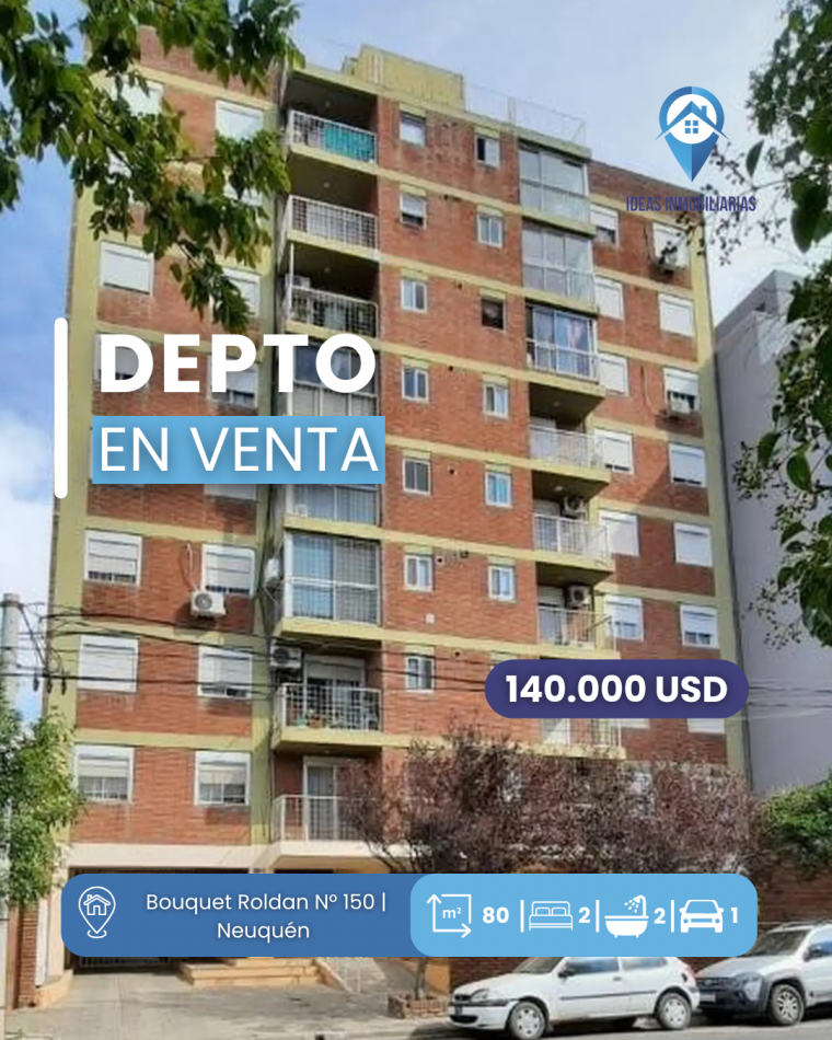 Departamento de 2 Dormitorios con Patio y Cochera | Apto Profesional