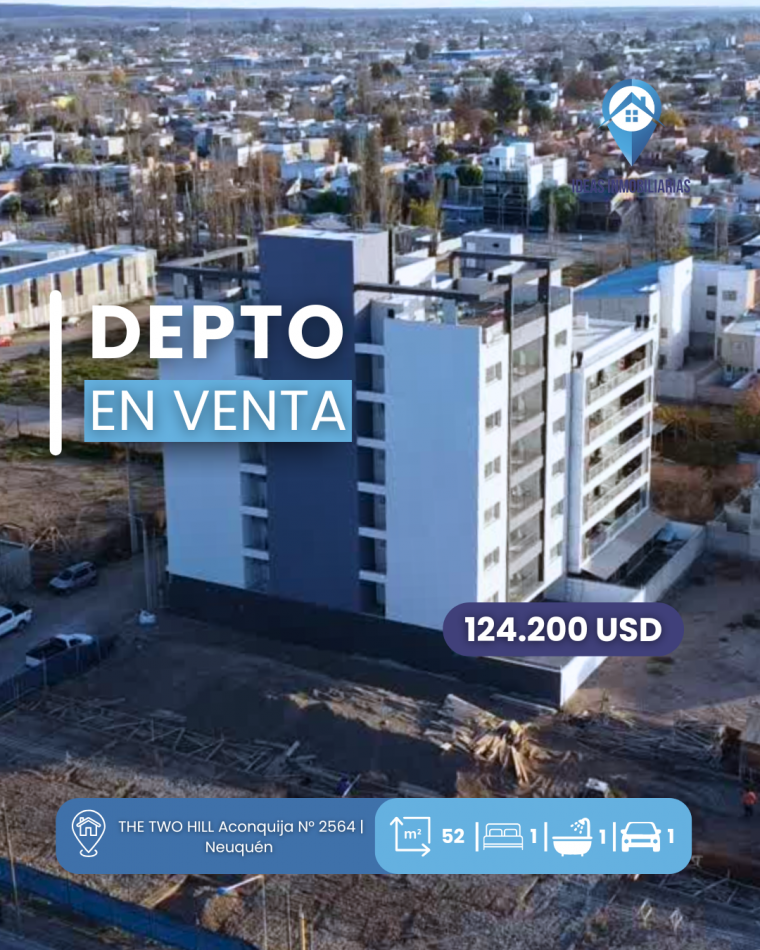 Departamentos de 1 dormitorio con Balcon | Edificio The Two Hill 