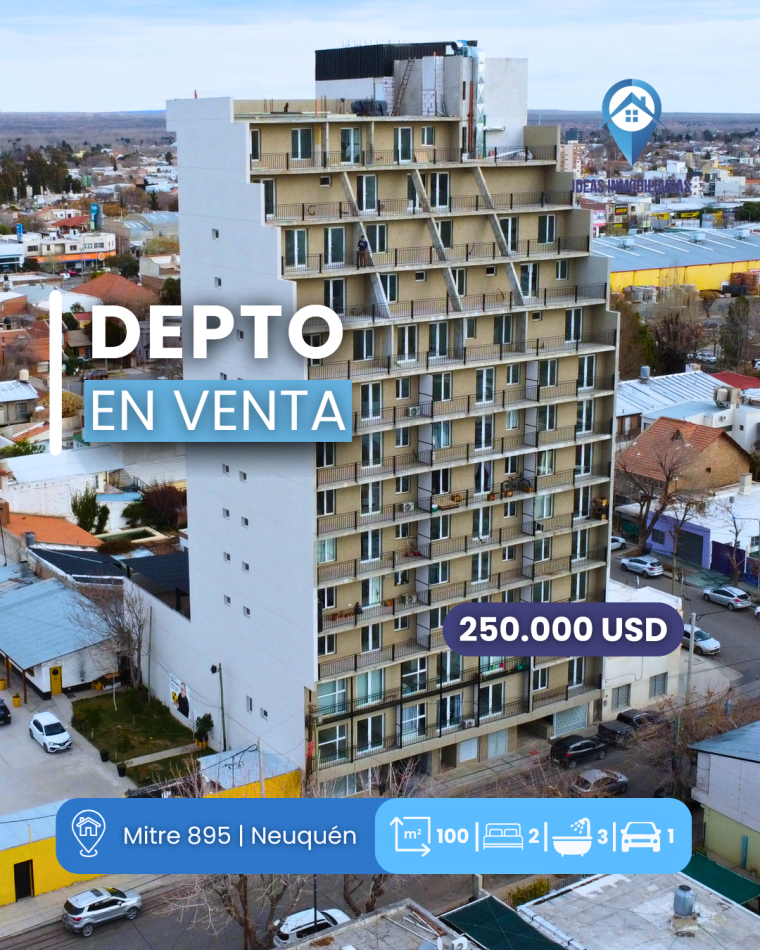 Departamento 2 Dormitorios + Cochera | Mitre N° 895, Neuquen Capital