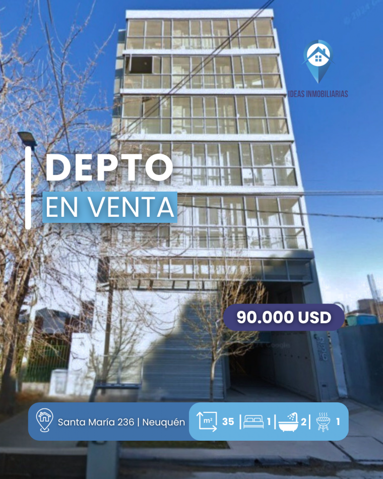 Monoambiente en edificio VITA | Santa Maria 236 - Neuquen Capital